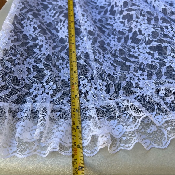 Vintage 1950s lace off the shoulder maxi dress Women’s XS - Picture 6 of 8